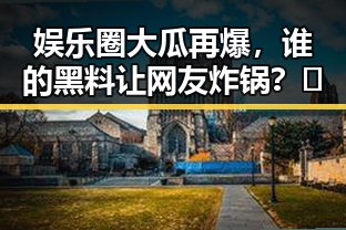 娱乐圈大瓜再爆，谁的黑料让网友炸锅？🤔